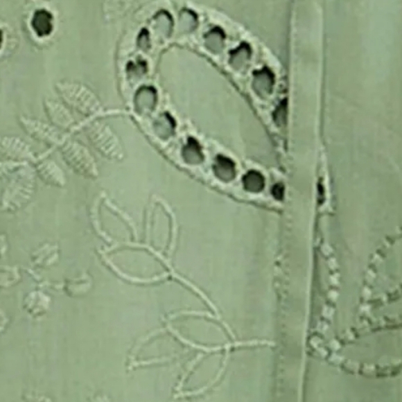 SENI & CADE Eyelet Embroidered Blouson-Sleeve Shift Dress Size Large - Picture 4 of 10